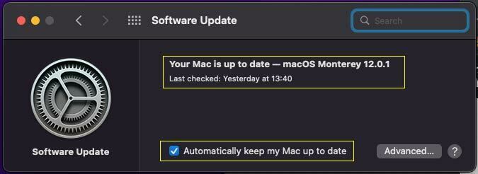 Mac OS Software Update